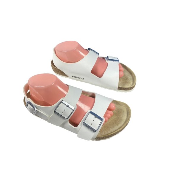 Birkenstock Back Strap ''Milano'' Leather White W's 41 /10 MSRP$117 - Picture 3 of 17